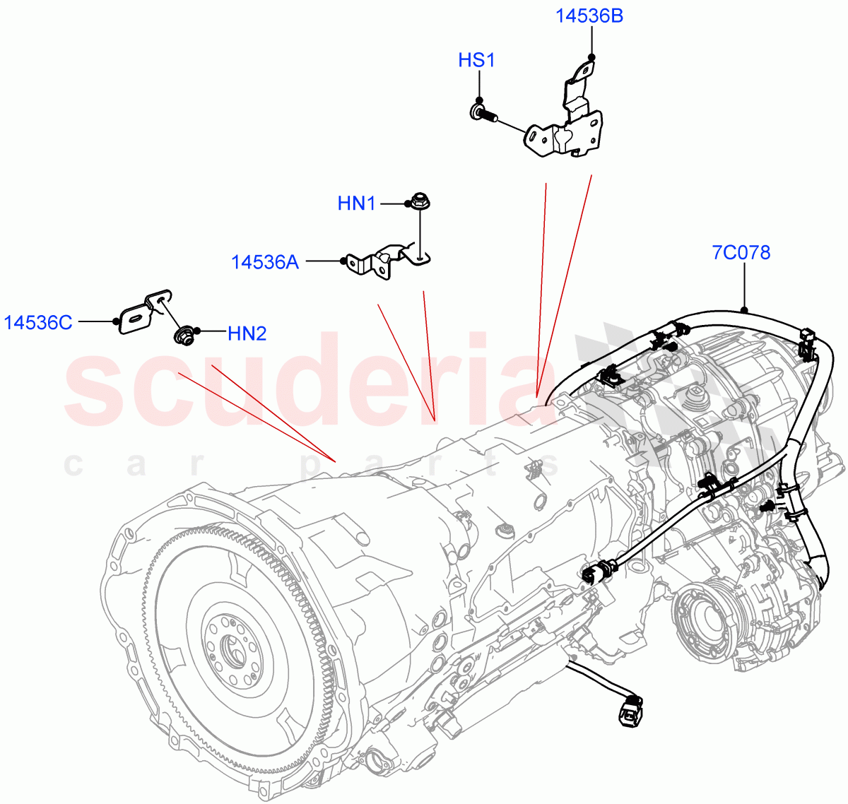 Transmission Harness of Land Rover Land Rover Range Rover (2022+) [3.0 I6 Turbo Diesel AJ20D6]