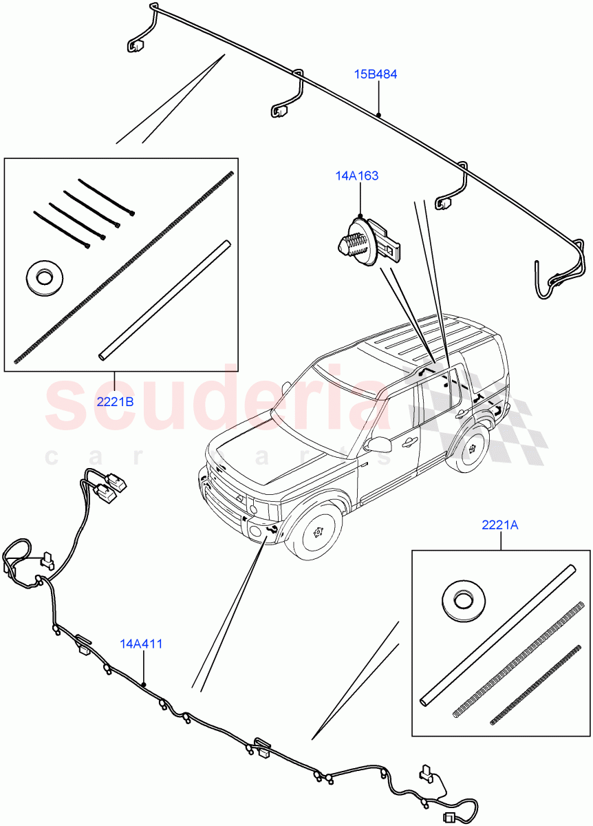 Electrical Wiring - Body And Rear(Bumper)((V)FROMAA000001) of Land Rover Land Rover Discovery 4 (2010-2016) [4.0 Petrol V6]
