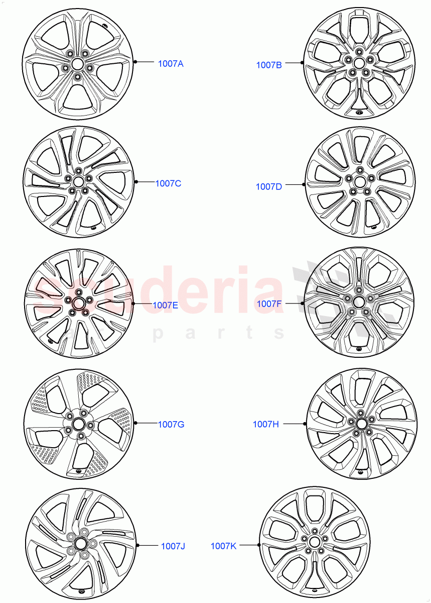 Wheels(Changsu (China))((V)FROMFG000001) of Land Rover Land Rover Discovery Sport (2015+) [2.0 Turbo Diesel AJ21D4]