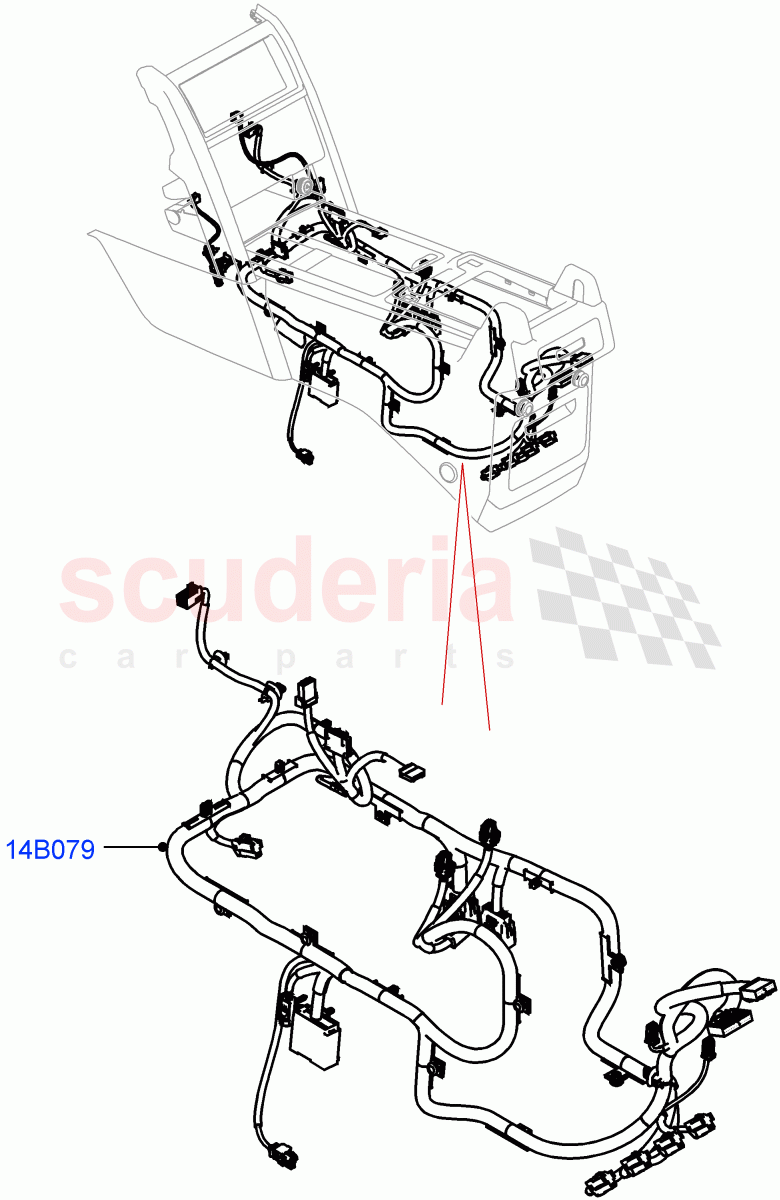 Center Console Harness((V)FROMP2000001) of Land Rover Land Rover Discovery 5 (2017+) [3.0 Diesel 24V DOHC TC]