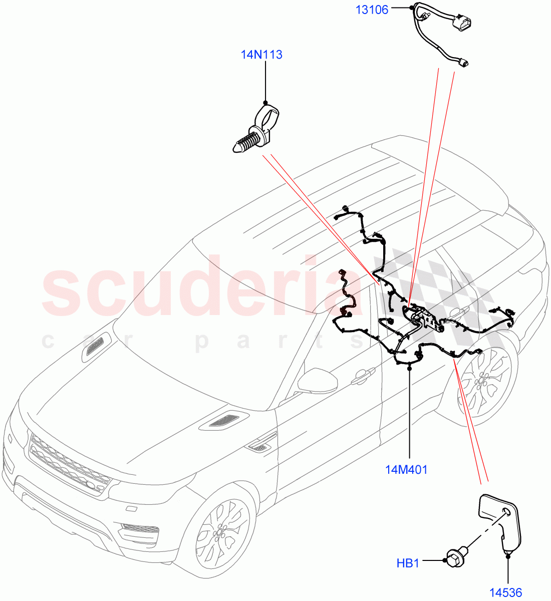 Electrical Wiring - Chassis(Chassis) of Land Rover Land Rover Range Rover Sport (2014+) [4.4 DOHC Diesel V8 DITC]