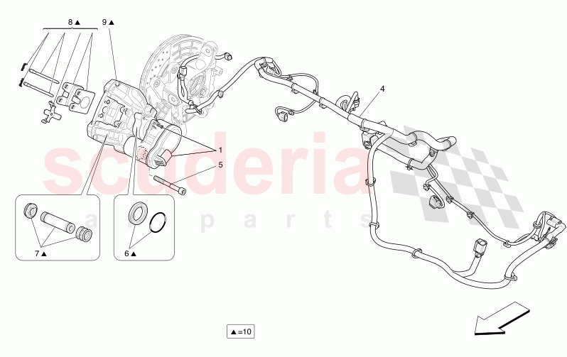 PARKING BRAKE of Maserati Maserati Levante Modena S Automatic 3.0 BT V6 4WD 430HP