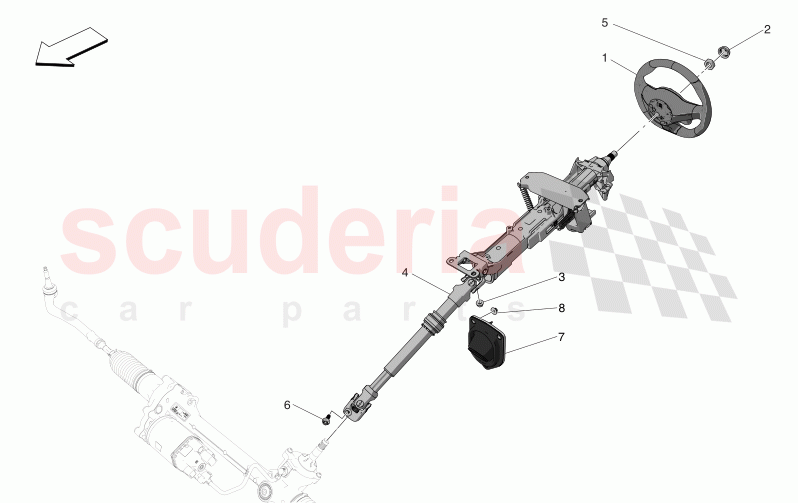 STEERING COLUMN AND STEERING WHEEL UNIT of Maserati Maserati MC20 Icona Automatic 3.0 BT V6 2WD 630HP