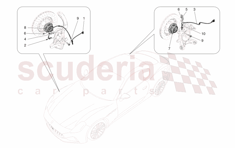 BRAKING CONTROL SYSTEMS of Maserati Maserati GranTurismo M189    AUTOMATIC 4WD 3.0 BT V6 490 HP