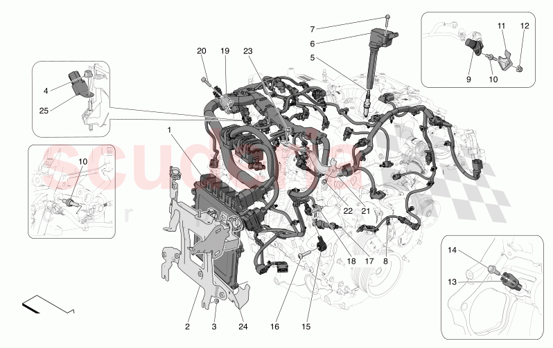 ELECTRONIC CONTROL: INJECTION AND ENGINE TIMING CONTROL of Maserati Maserati Grecale GT Automatic 2.0 T4 4WD 250HP MHEV