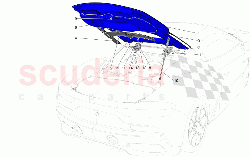 REAR LID of Maserati Maserati MC20 GT2 Stradale  Automatic 3.0 BT V6 2WD 630HP - 640HP