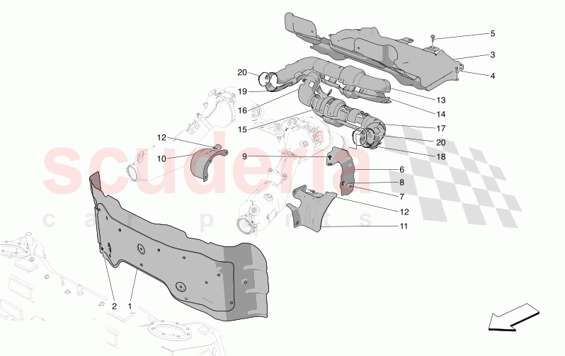 THERMAL INSULATING PANELS of Maserati Maserati MC20 Icona Automatic 3.0 BT V6 2WD 630HP