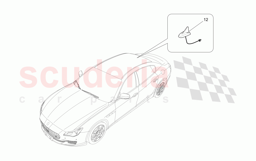 RECEPTION AND CONNECTION SYSTEM of Maserati Maserati Quattroporte (2013-2016) S Q4