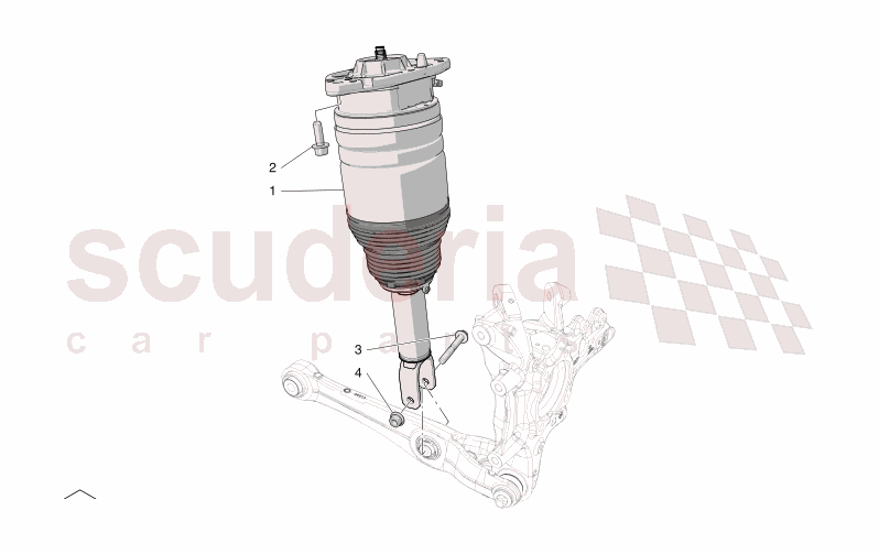 REAR SHOCK ABSORBER DEVICES of Maserati Maserati GranCabrio M189 TROFEO  AUTOMATIC 4WD 3.0 BT V6 550 HP