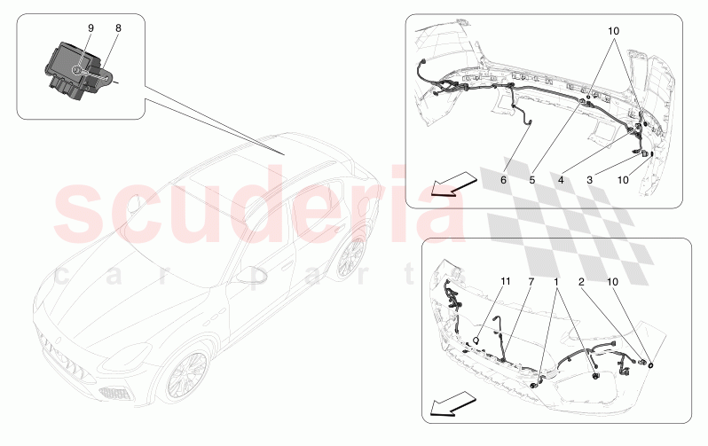 PARKING SENSORS of Maserati Maserati Grecale Modena Automatic 2.0 T4 4WD 250HP MHEV