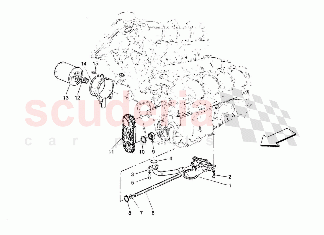 Lubrication System;Pump and Filter of Maserati Maserati GranTurismo MC Stradale
