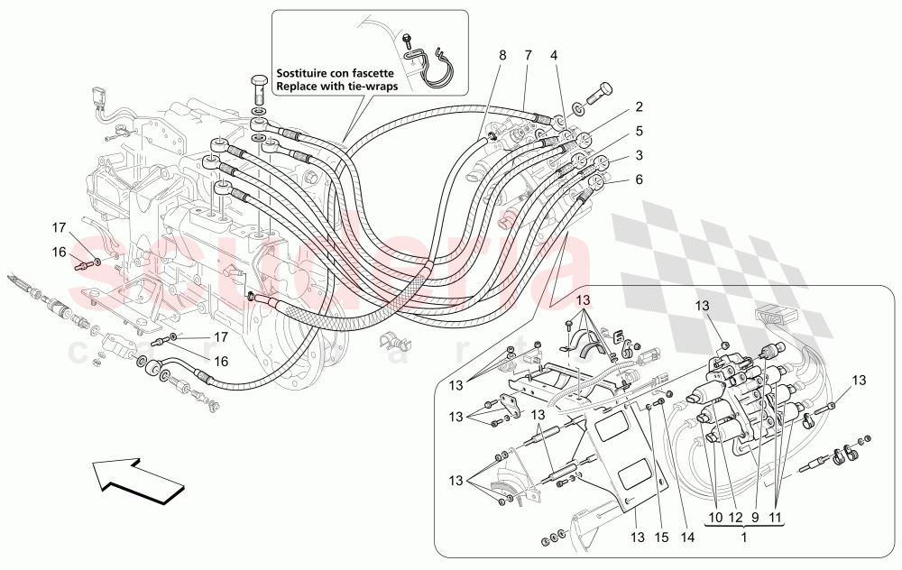 GEARBOX ACTIVATION HYDRAULICS: POWER UNIT of Maserati Maserati GranTurismo (2008-2010) S