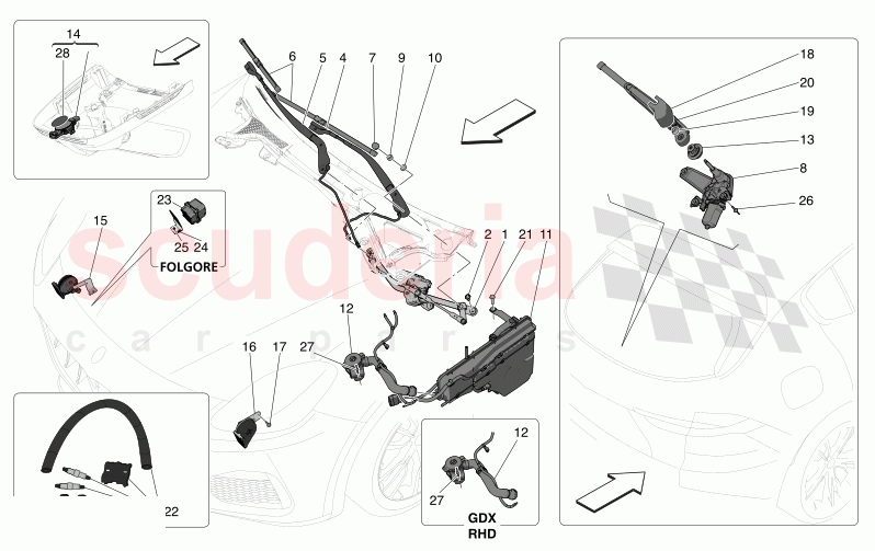 EXTERNAL VEHICLE DEVICES of Maserati Maserati Grecale GT Automatic 2.0 T4 4WD 250HP MHEV