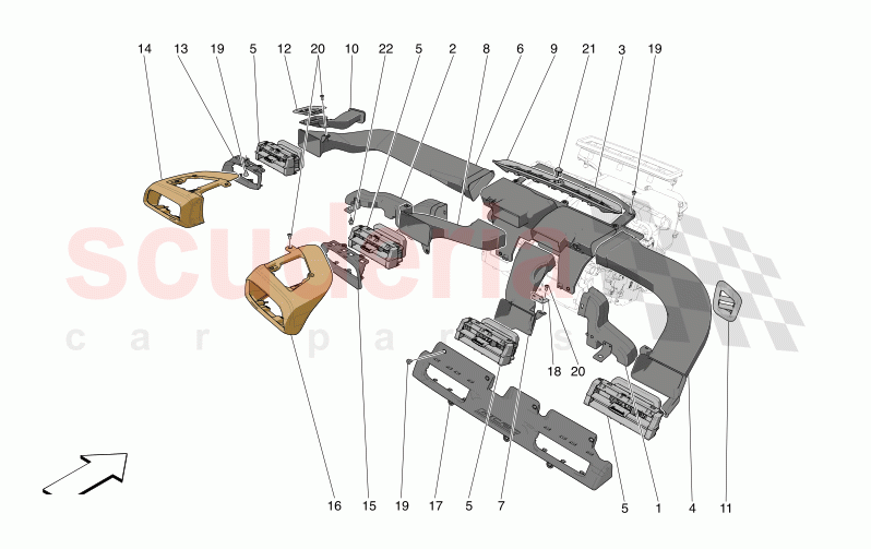 A/C UNIT: DIFFUSION of Maserati Maserati MC20 GT2 Stradale  Automatic 3.0 BT V6 2WD 630HP - 640HP