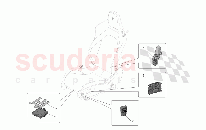 SEATS: MECHANICS AND ELECTRONICS of Maserati Maserati MC20 Icona Automatic 3.0 BT V6 2WD 630HP