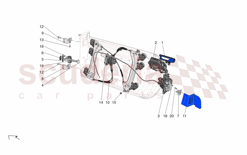DOORS: MECHANISMS of Maserati Maserati GranCabrio M189 FOLGORE  AUTOMATIC 4WD BEV 560 kW