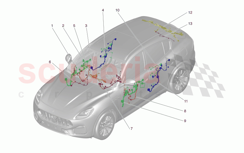 MAIN WIRING of Maserati Maserati Grecale GT Automatic 2.0 T4 4WD 300HP MHEV