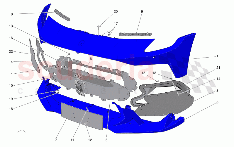 FRONT BUMPER of Maserati Maserati MC20 GT2 Stradale  Automatic 3.0 BT V6 2WD 630HP - 640HP