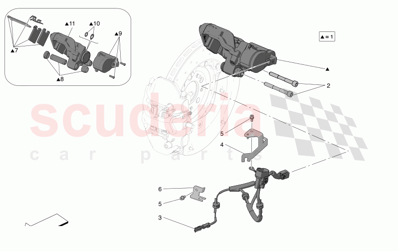 PARKING BRAKE of Maserati Maserati MC20 Icona Automatic 3.0 BT V6 2WD 630HP