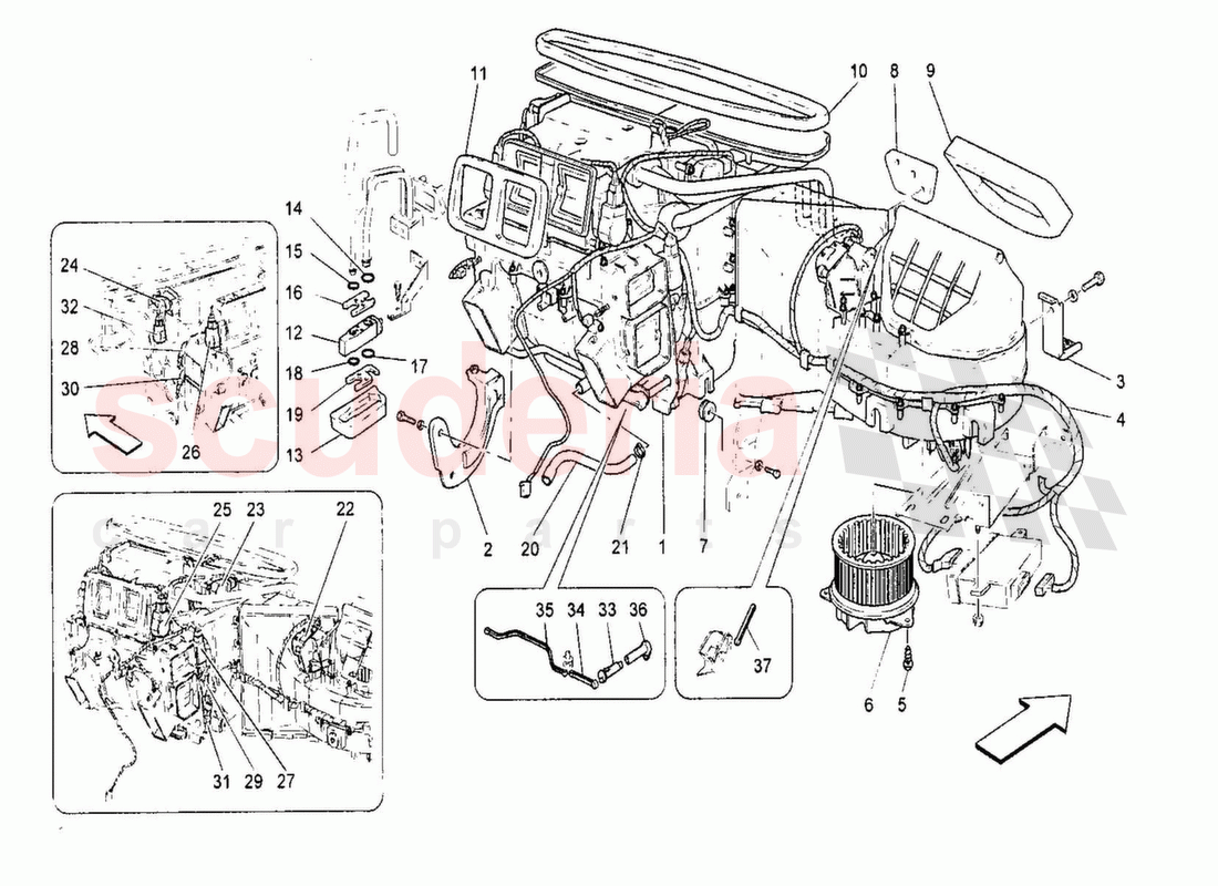 A/C Unit; Dashboard Devices of Maserati Maserati GranTurismo MC Stradale