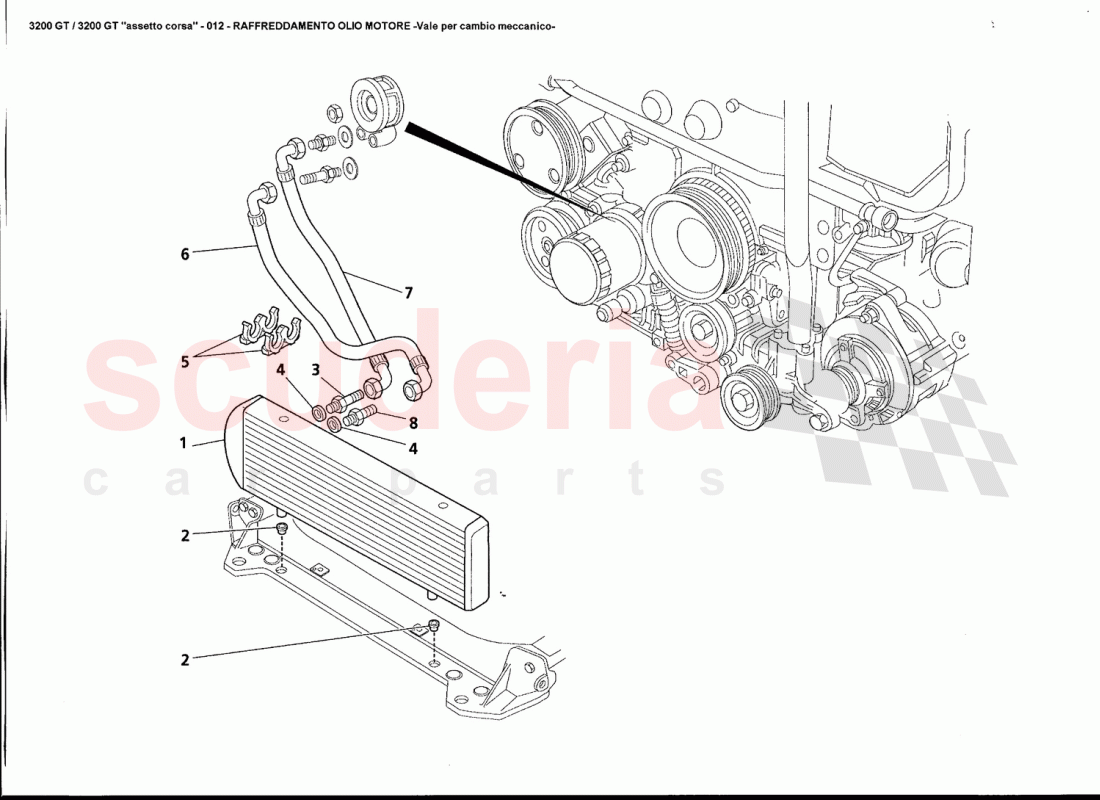 ENGINE COOLING - Valid for manual transmission of Maserati Maserati 3200 GT / Assetto Corsa