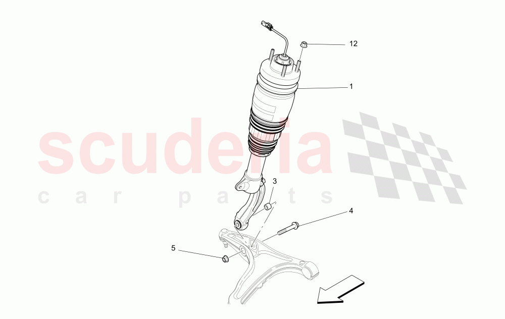 FRONT SHOCK ABSORBER DEVICES of Maserati Maserati Levante (2017+)