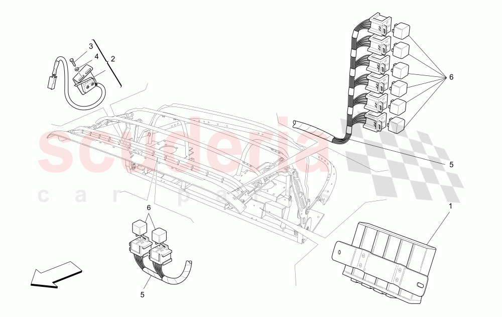 ELECTRICAL CAPOTE: ELECTRONIC CONTROL (Available with: "Spyder 90th Anniversary" Version) of Maserati Maserati 4200 Spyder (2005-2007) CC