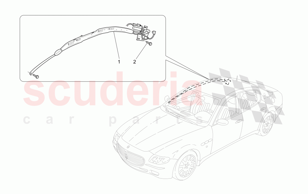 WINDOW BAG SYSTEM of Maserati Maserati Quattroporte (2003-2007) DuoSelect
