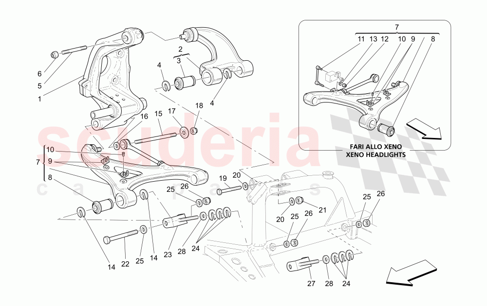 REAR SUSPENSION of Maserati Maserati GranSport Coupe (2005-2007)