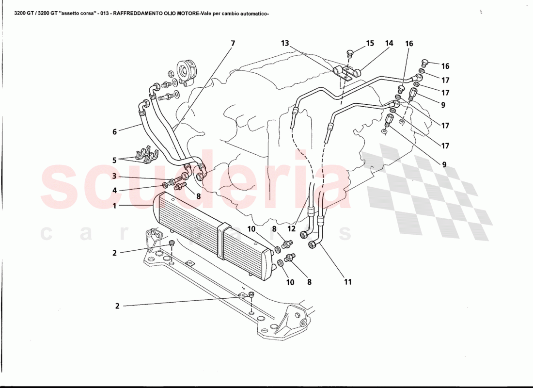 ENGINE COOLING - Valid for automatic transmission of Maserati Maserati 3200 GT / Assetto Corsa