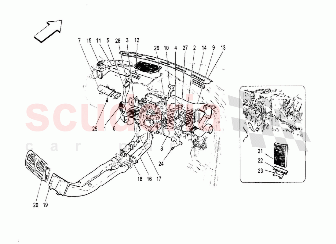 A/C Unit; Diffusion of Maserati Maserati GranTurismo MC Stradale
