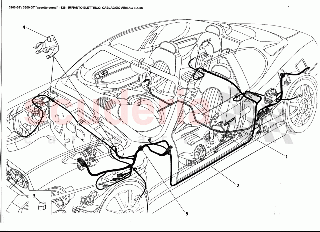 ELECTRICAL SYSTEM: AIRBAG AND ABS HARNESS of Maserati Maserati 3200 GT / Assetto Corsa