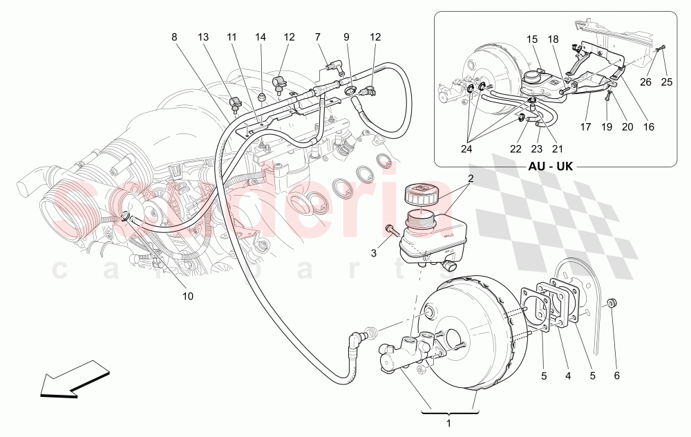 BRAKE SERVO SYSTEM of Maserati Maserati GranTurismo (2012-2016) Sport CC