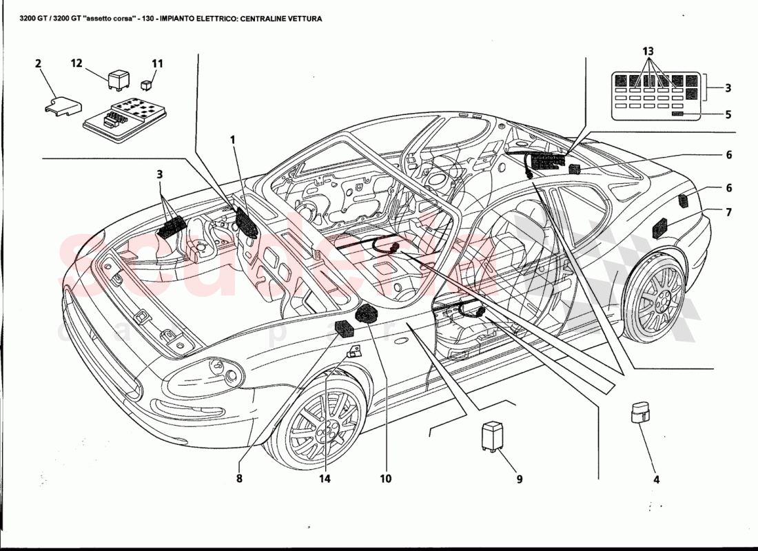 ALECTRICAL SYSTEM: CAR CONTROL UNITS of Maserati Maserati 3200 GT / Assetto Corsa