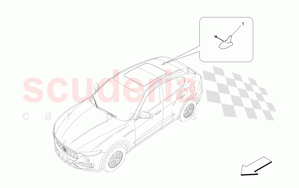 RECEPTION AND CONNECTION SYSTEM of Maserati Maserati Levante (2017+) S