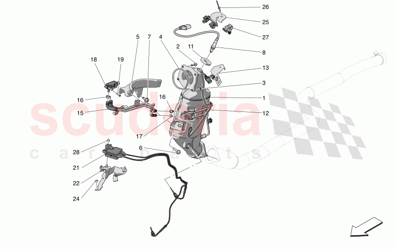PRE-CATALYTIC CONVERTERS AND CATALYTIC CONVERTERS of Maserati Maserati Grecale GT Automatic 2.0 T4 4WD 300HP MHEV