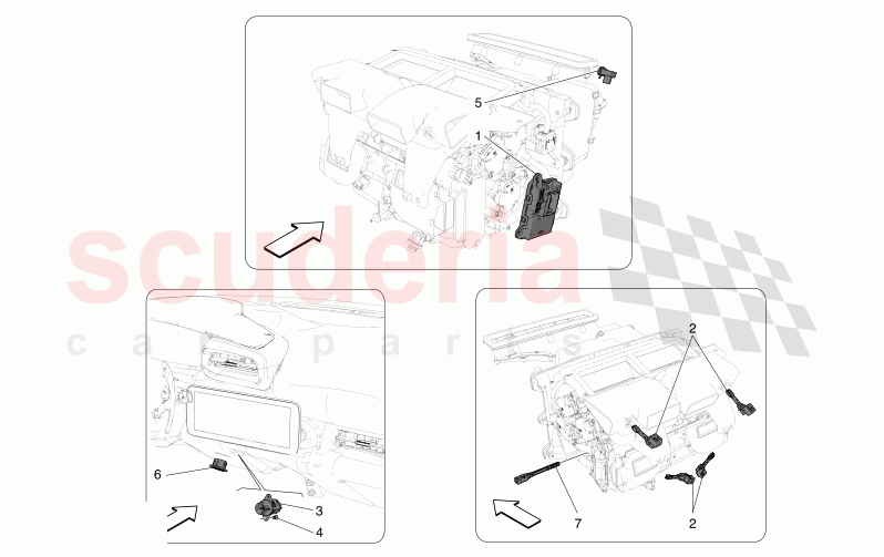 A/C UNIT: ELECTRONIC CONTROL of Maserati Maserati MC20 Notte Automatic 3.0 BT V6 2WD 630HP