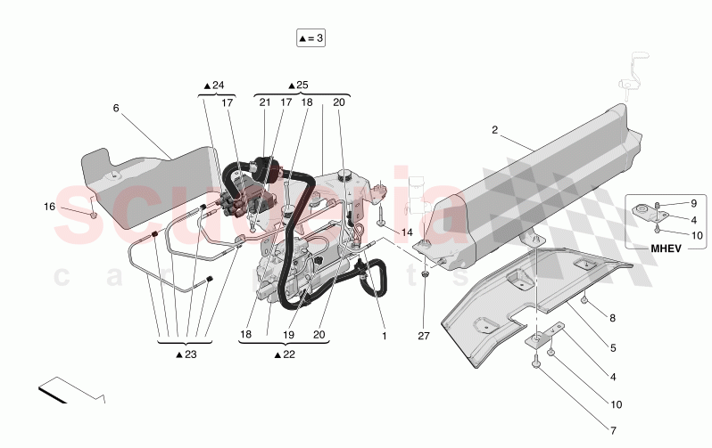 AIR SUSPENSION SYSTEM of Maserati Maserati Grecale GT Automatic 2.0 T4 4WD 250HP MHEV