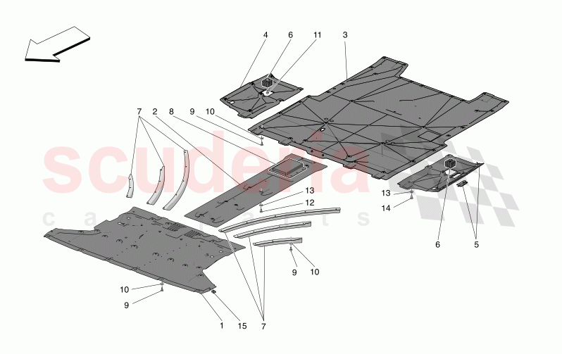UNDERBODY AND UNDERFLOOR GUARDS of Maserati Maserati MC20 Notte Automatic 3.0 BT V6 2WD 630HP