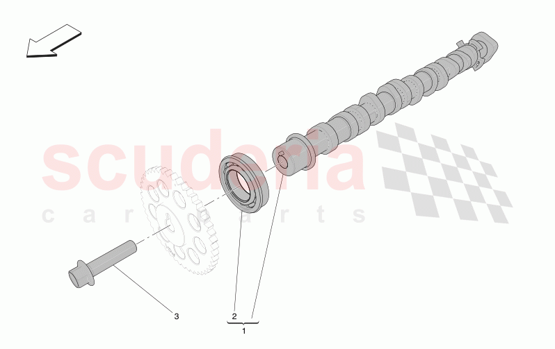 CYLINDER HEAD CAMSHAFTS of Maserati Maserati Grecale GT Automatic 2.0 T4 4WD 250HP MHEV