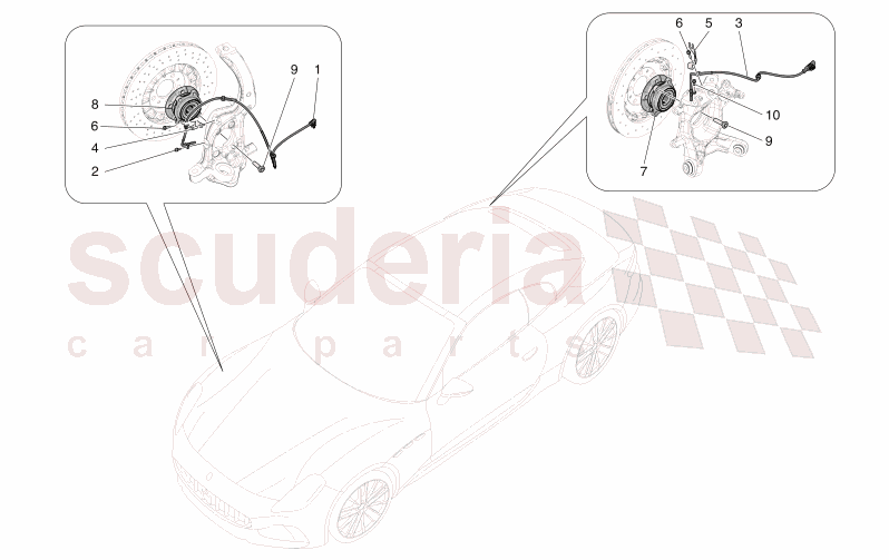 BRAKING CONTROL SYSTEMS of Maserati Maserati GranCabrio M189 FOLGORE  AUTOMATIC 4WD BEV 560 kW