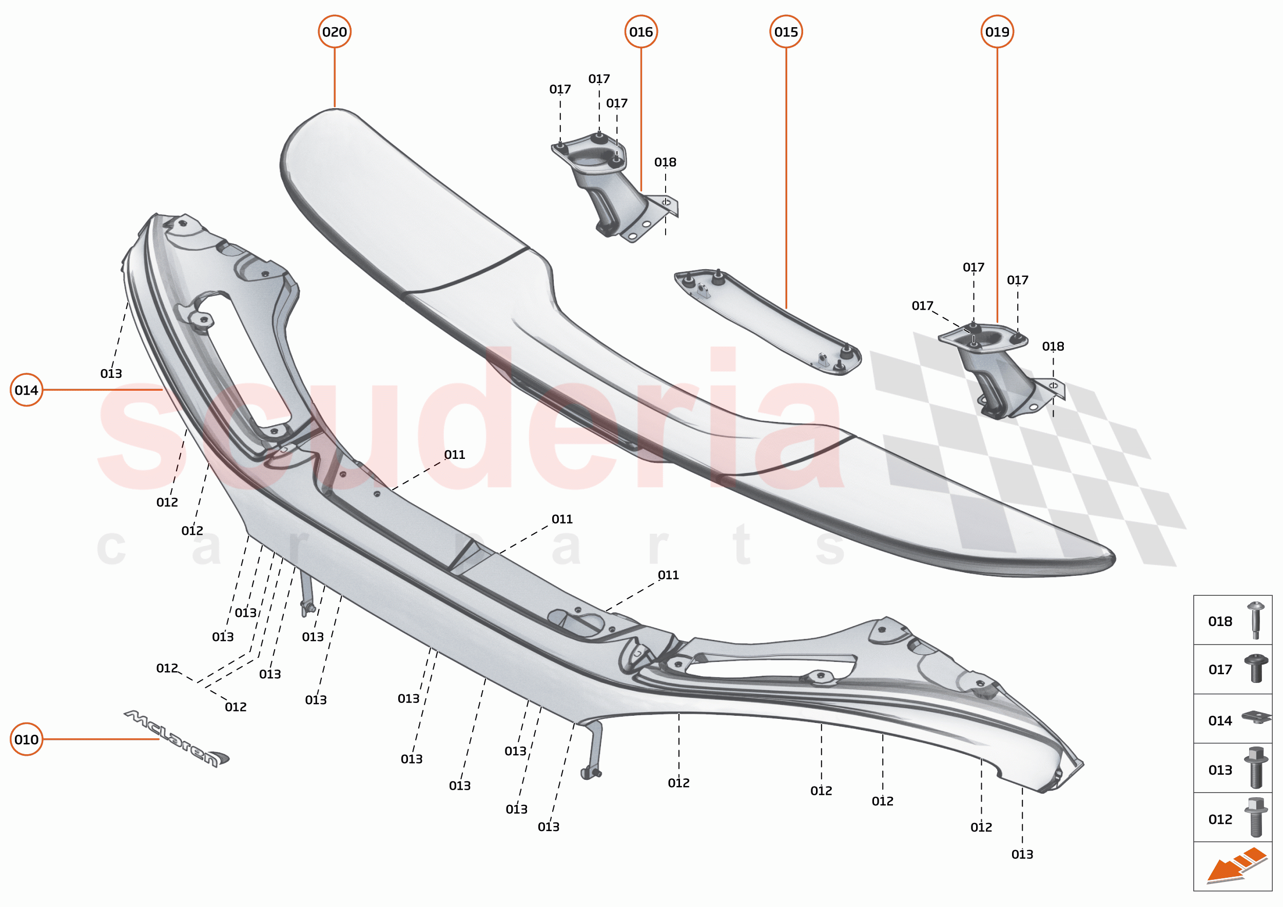 9 - EXTERIOR ORNAMENTATION - 9.6 - REAR TRIM of McLaren McLaren 600LT
