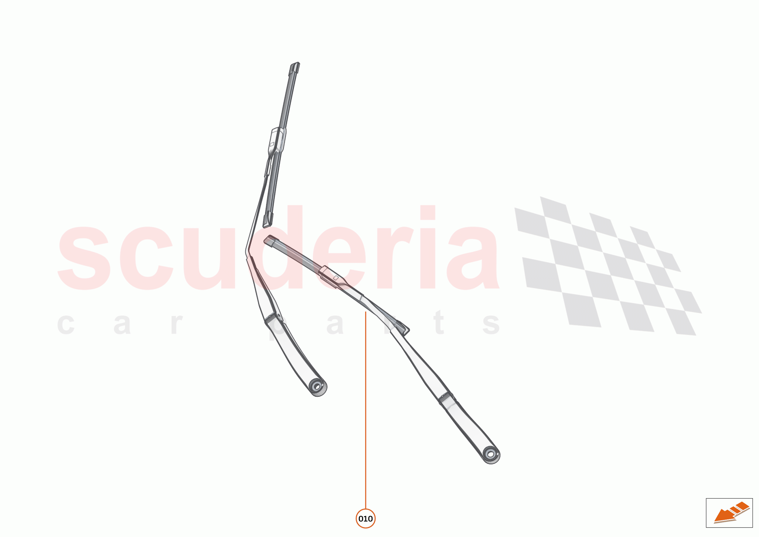 13 - WIPERS AND WASHER SYSTEM - 13.2 - WINDSCREEN WIPER LINKAGE of McLaren McLaren Elva