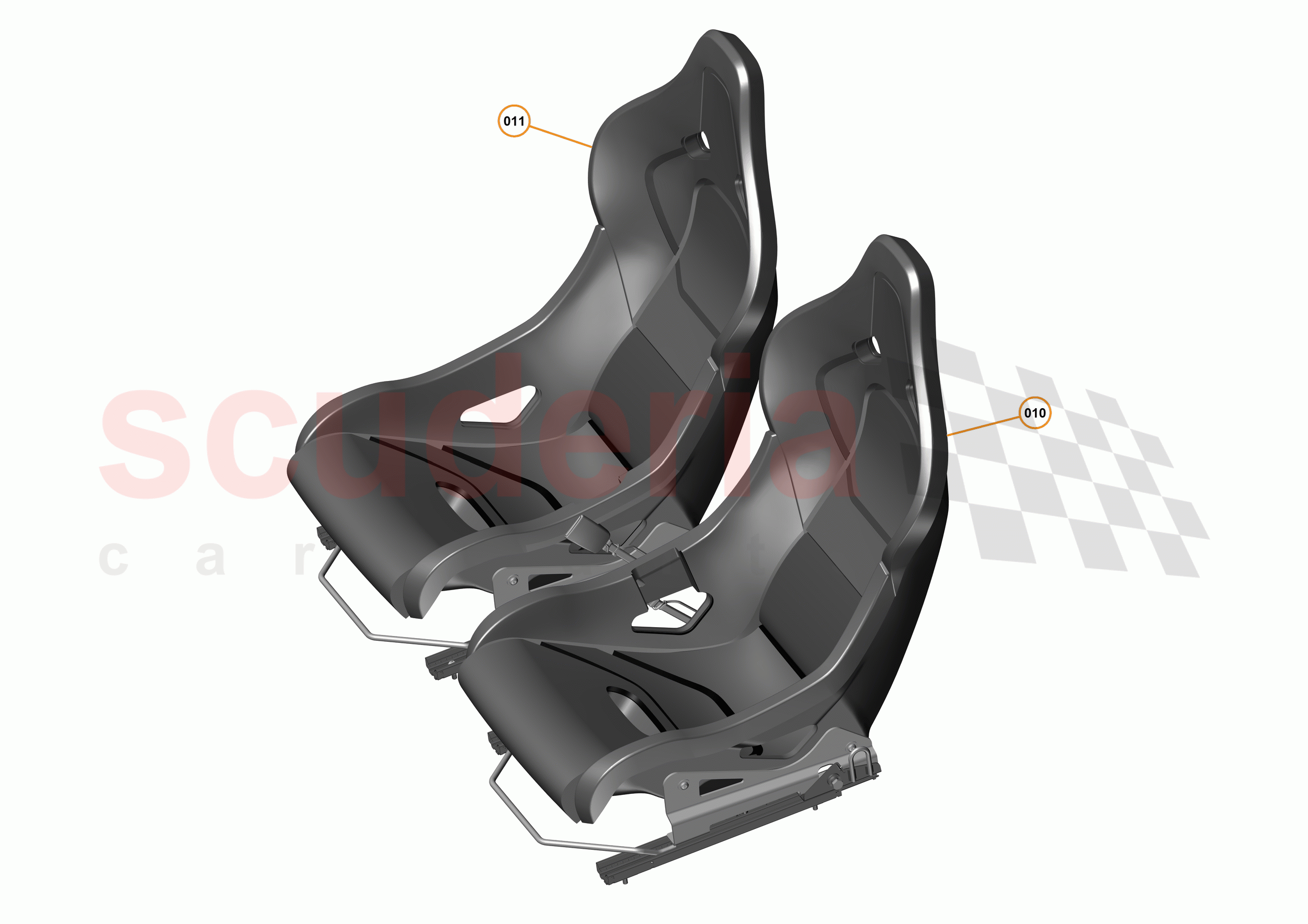 47 - INTERIOR SYSTEMS - 47.18 - SEAT ASSEMBLY - SPORTS - RHD of McLaren McLaren 540C Coupe