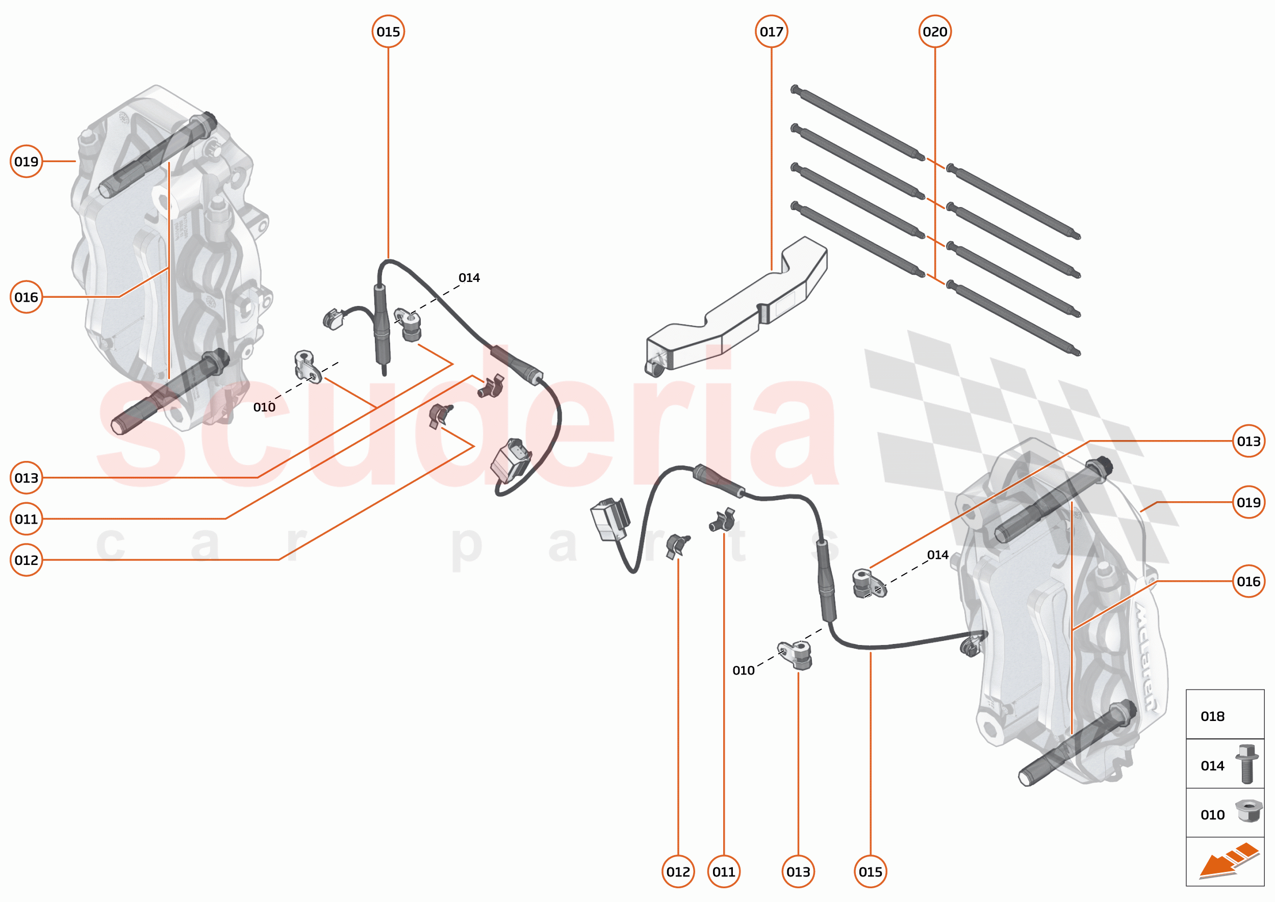 24 - BRAKES - REAR - 24.2 - BRAKE CALIPERS REAR of McLaren McLaren 600LT Spider