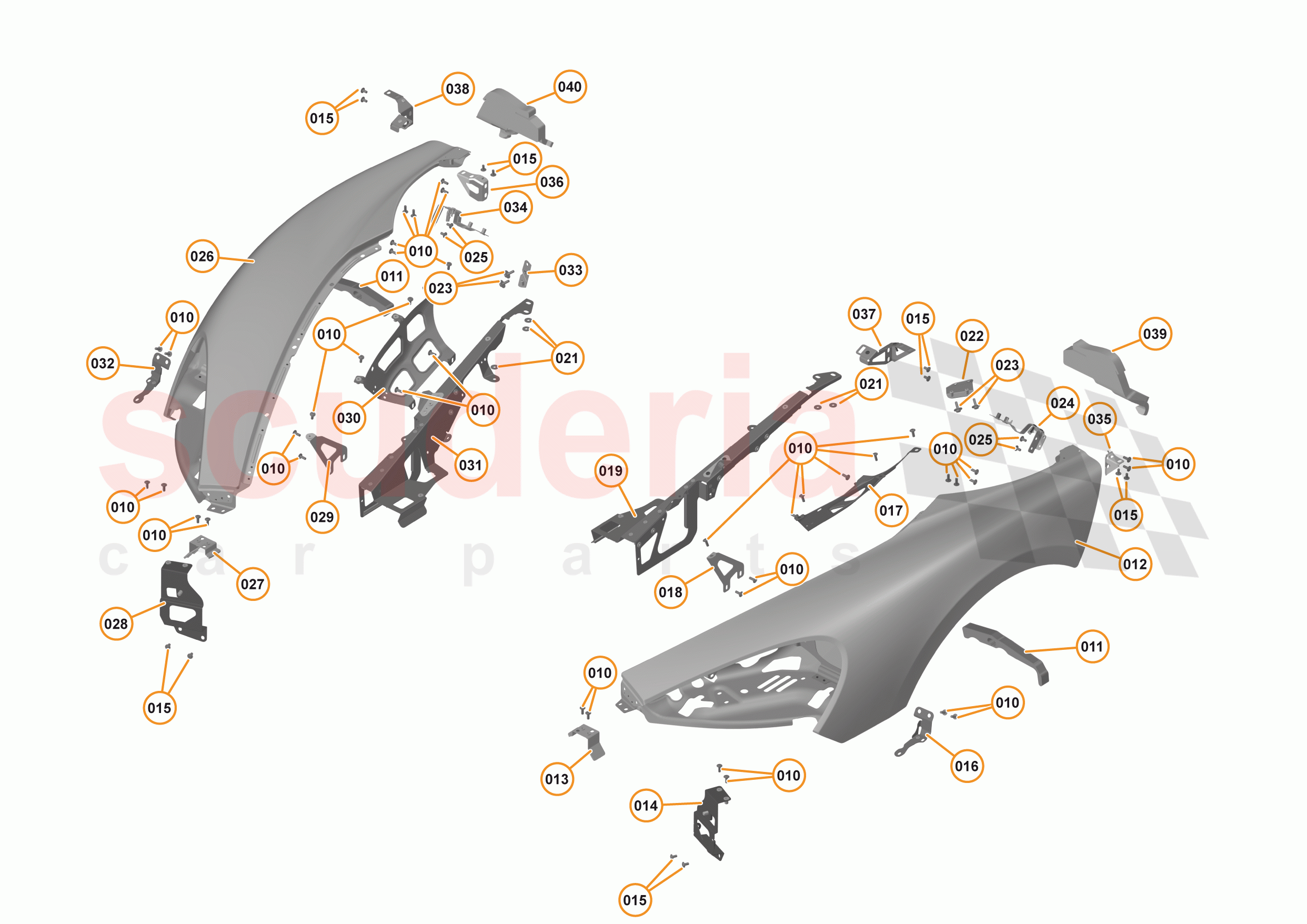 5 - PANELS - 5.1 - FRONT PANELS of McLaren McLaren 540C Coupe