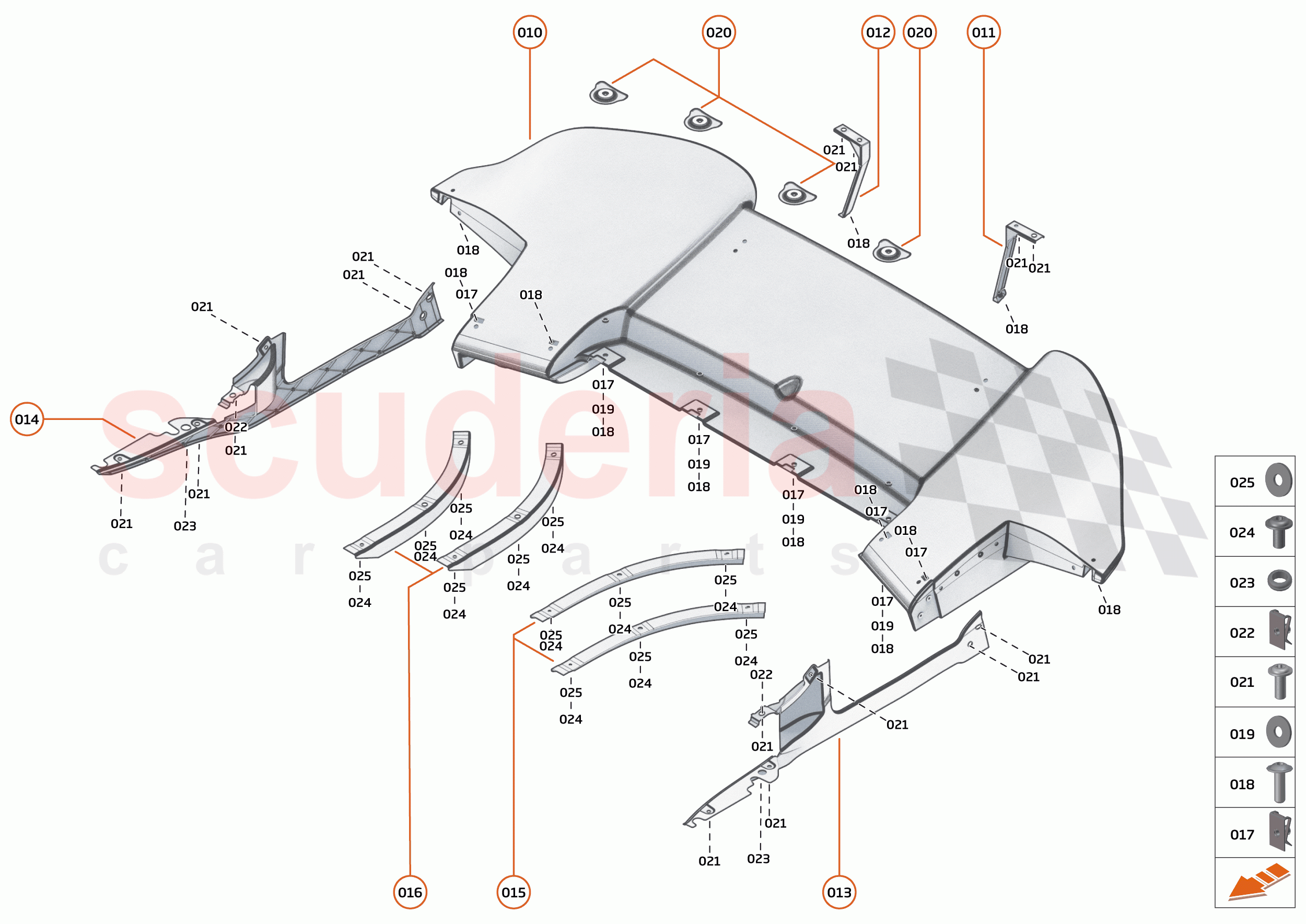 16 - DUCTS VENTS AND FLOORS - 16.5 - REAR NON STRUCTURAL FLOORS of McLaren McLaren Artura