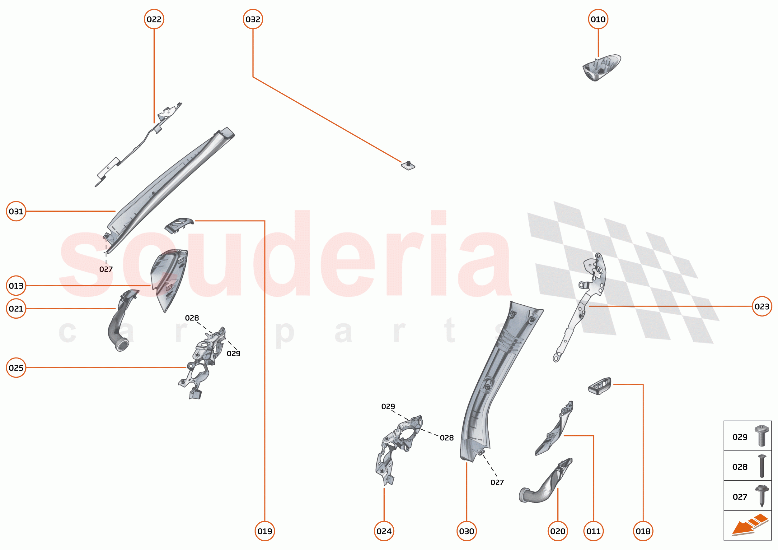 47 - INTERIOR SYSTEMS - 47.14 - UPPER TRIM of McLaren McLaren 720S Spider