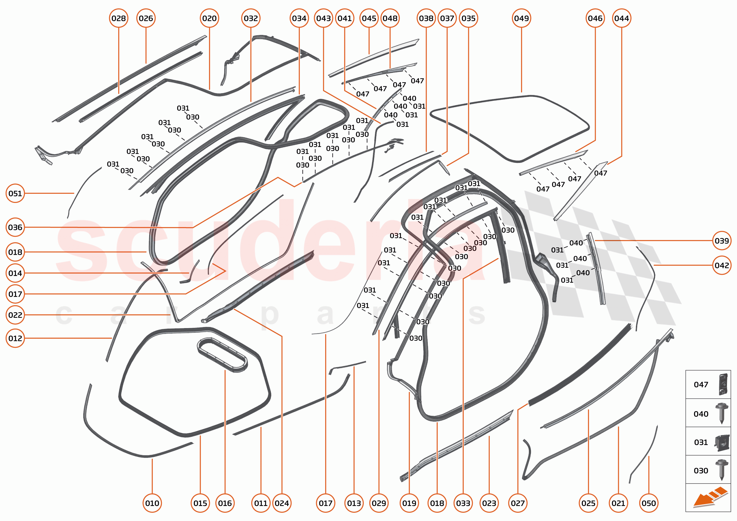 7 - CLOSURES - 7.11 - CLOSURES SEALS of McLaren McLaren 750S Coupe