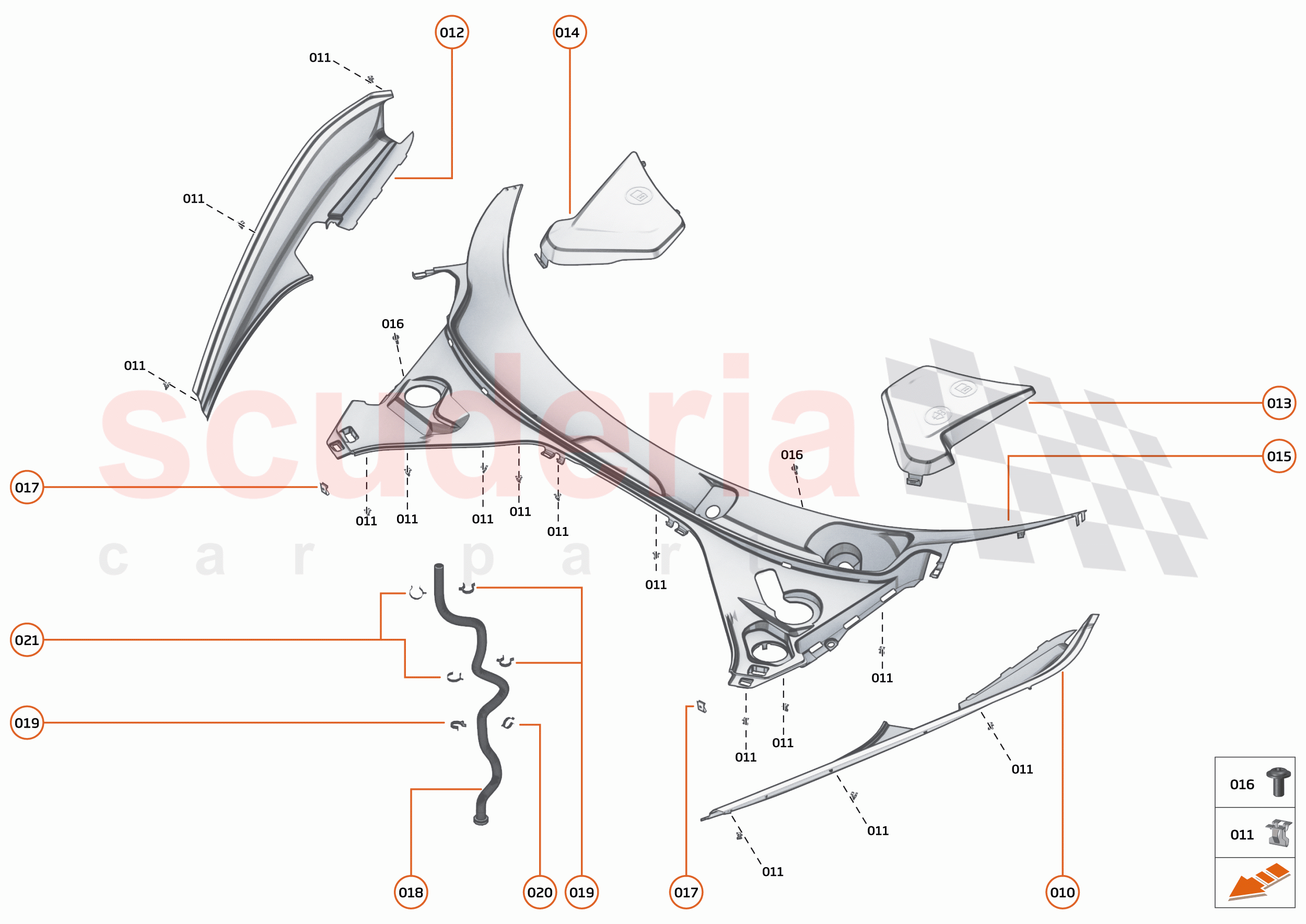 11 - EXTERIOR ORNAMENTATION - 11.2 - FRONT TRIM of McLaren McLaren 765LT Spider